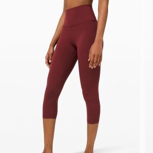 Lululemon Align 21” Red Merlot Size 6
